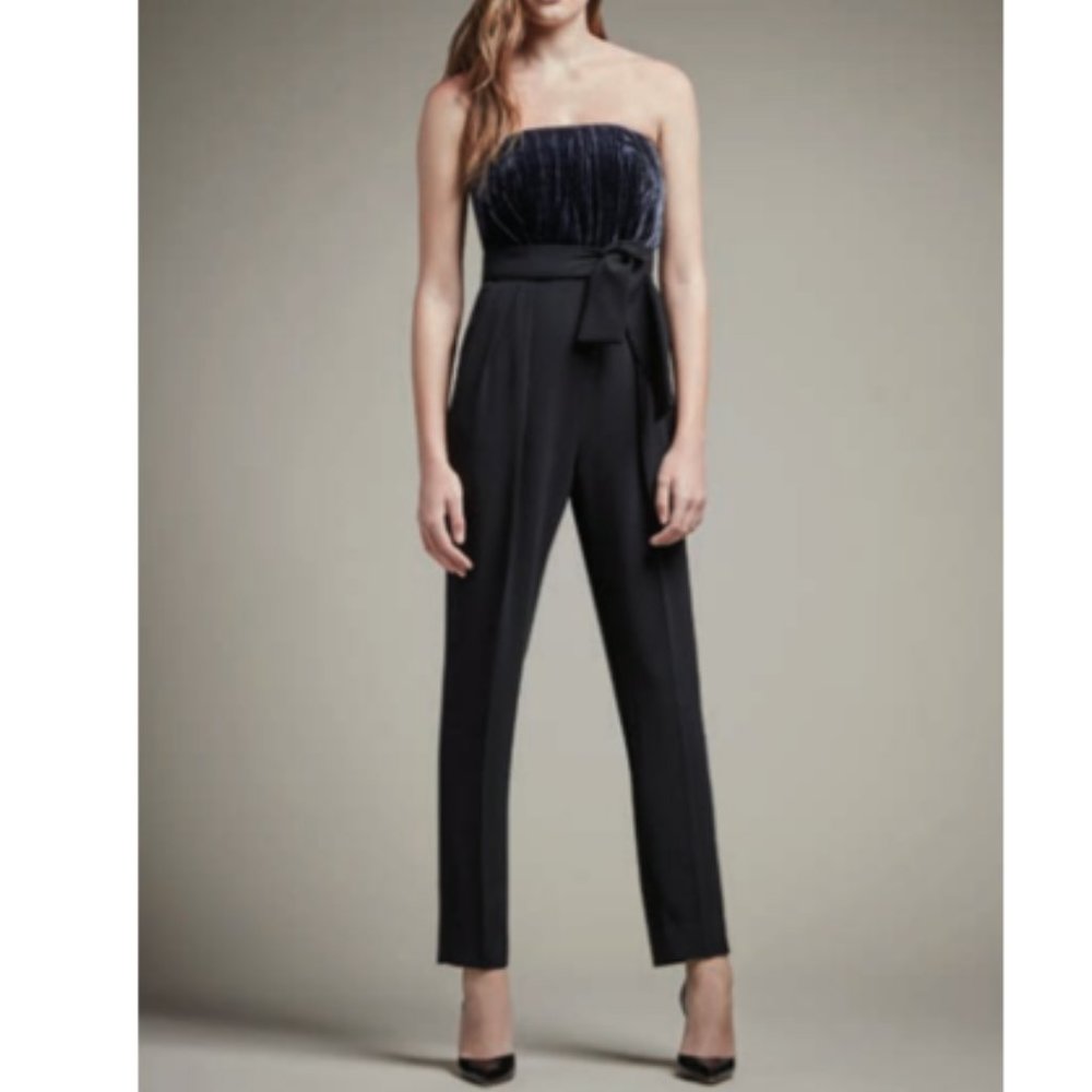 Velvet top jumpsuit